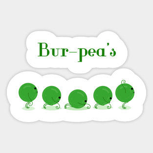 Burpee peas Sticker